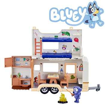 NEW! Bluey Campervan Playset with Jean Luc