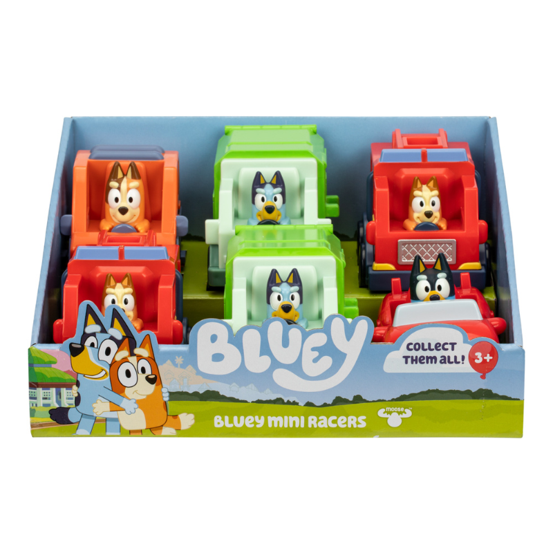 NEW! Bluey™ Mini Racer Figures