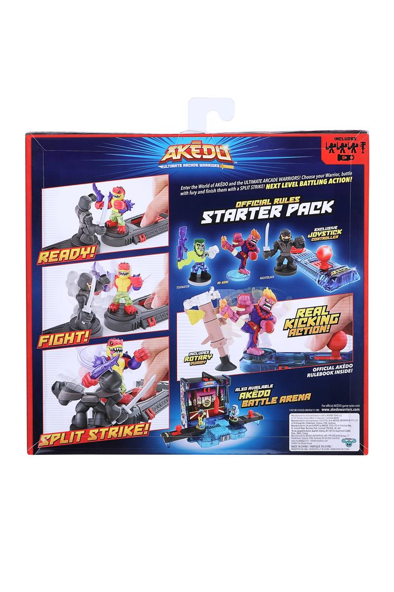 AKEDO - Starter Pack, Kick Attack, Figurines de Jouet à