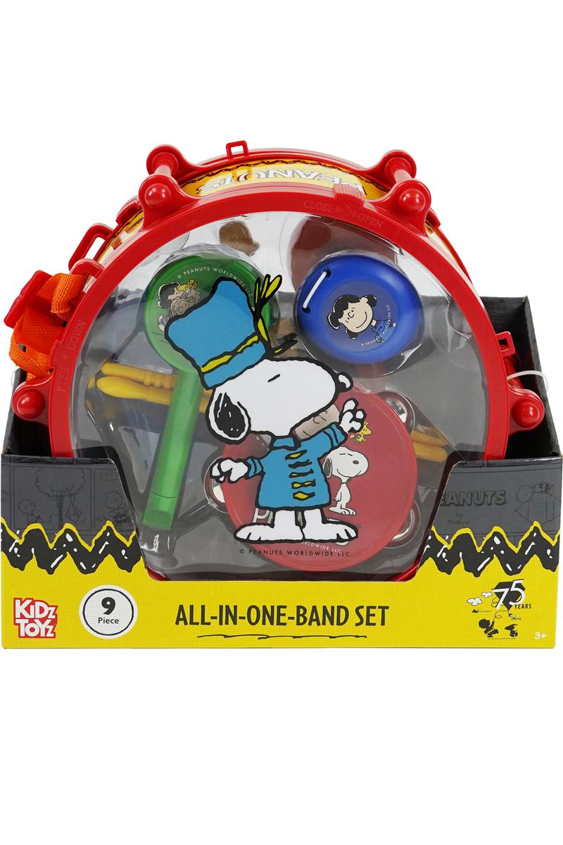 Wholesale Peanuts Musical Toy Kids 9pc Band Instrument Set | 25025