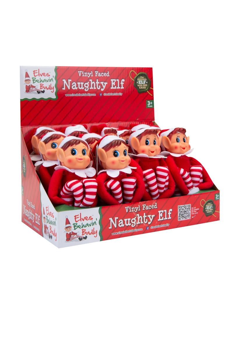 Elves Behavin’ Badly – Lot De 2 Elfes Chenapans Fille & Garçon 30 Cm – Idéal Photos Noël Malicieux